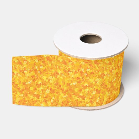 Orangefarbenes Grobkörnchen Ripsband (Spule)