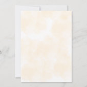 Orangefarbenes Halloween-Geschlecht Einladung (Rückseite)