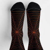 Orangefarbenes Halloween-Muster Socken (Oben)