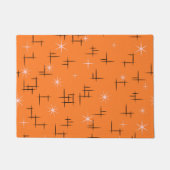 Orangefarbenes hinteres Muster Fußmatte (Vorderseite)