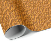 Orangefarbenes Imitat Texturpapier Geschenkpapier (Rolleneckpunkt)