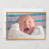 Orangefarbenes Kariertes Foto aus Texas Ankündigung (Rückseite)