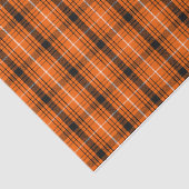 Orangefarbenes Kariertes Muster Seidenpapier (Ausschnitt)