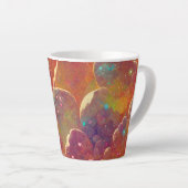 Orangefarbenes kosmisches Muster Milchtasse (Rechte Ecke)