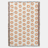 Orangefarbenes Kreiseldrehpunktdesign Decke (Vorderseite Vertikal)