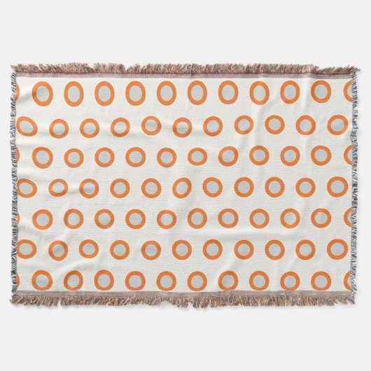 Orangefarbenes Kreiseldrehpunktdesign Decke (Vorderseite)