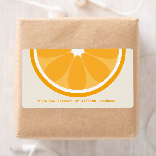 Orangefarbenes Küchensiegel aus der Küche (Insitu)