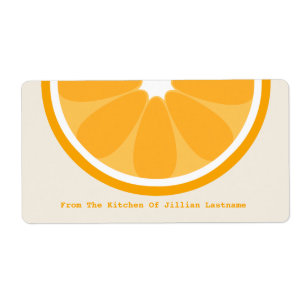 Orangefarbenes Küchensiegel aus der Küche