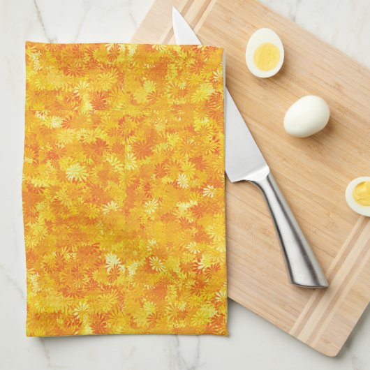 Orangefarbenes Küchentuch (Viertel Falte)