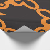 Orangefarbenes Kuhkopierpapier Geschenkpapier