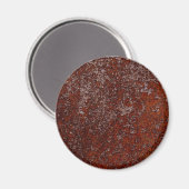 Orangefarbenes Kupfer-Rusted-Metall-Textur Magnet (Vorderseite/Rückseite)