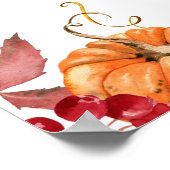 Orangefarbenes Kürbisgeschlecht zeigt Boy- oder Gi Poster (Ecke)