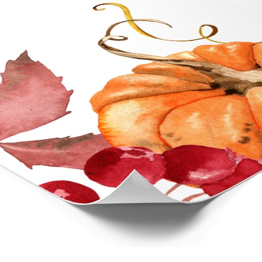 Orangefarbenes Kürbisgeschlecht zeigt Boy- oder Gi Poster (Ecke)