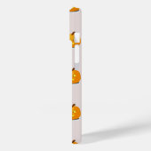 Orangefarbenes Kürbiskopfmuster Case-Mate iPhone Hülle (Rückseite / Links)