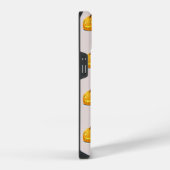 Orangefarbenes Kürbiskopfmuster iPhone Hülle (Rechte Seite)
