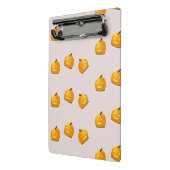 Orangefarbenes Kürbiskopfmuster Mini Klemmbrett (Gewinkelt2)