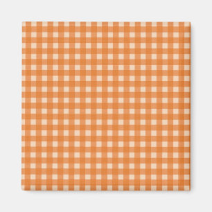 orangefarbenes Land Karos Magnet