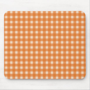 orangefarbenes Land Karos Mousepad