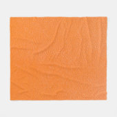 Orangefarbenes Ledermuster, Textur aus Hinterleder Fleecedecke (Vorderseite (Horizontal))