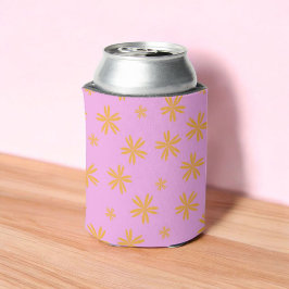 Orangefarbenes Lila Flora Elegantes Flora Drink Dosenkühler