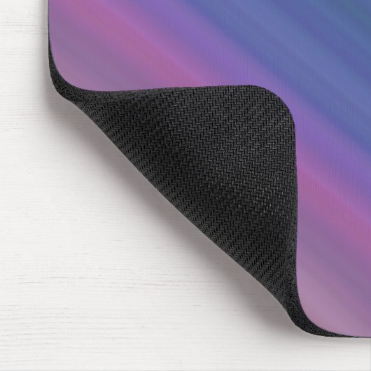 Orangefarbenes Lila und blaues Diagonalstreifen-Mu Mousepad (Ecke)