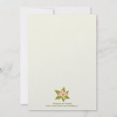 Orangefarbenes Lilienhochzeitungs-Brautparty lädt Einladung (Rückseite)