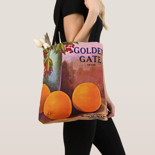 Orangefarbenes Markenzeichen Golden Gate 1950 Tasche (Von Nahem)