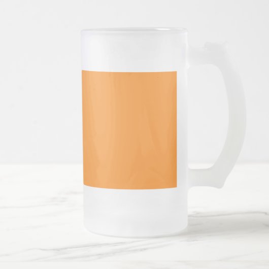 Orangefarbenes Mattiertes Glas Tasse (Rechts)