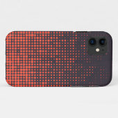 Orangefarbenes, modernes, urbanes Halbtonmuster Case-Mate iPhone Hülle (Rückseite (Horizontal))