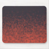 Orangefarbenes, modernes, urbanes Halbtonmuster Mousepad (Vorne)
