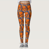 Orangefarbenes Monarch Leggings (Vorderseite)