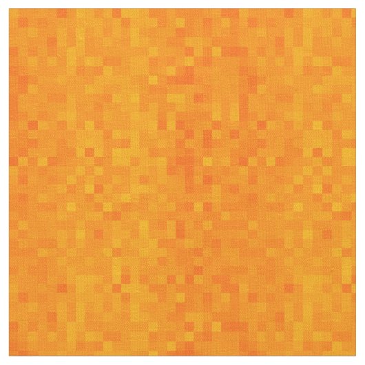 Orangefarbenes Mosaikmuster, Stoff (Nahaufnahme)