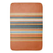 Orangefarbenes Muster Badematte (Vorderseite Vertikal)