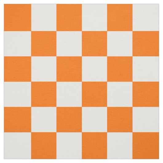 Orangefarbenes Muster eines Karos Stoff (Muster)