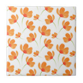 Orangefarbenes Muster Fliese (Vorderseite)