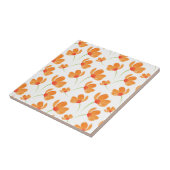 Orangefarbenes Muster Fliese (Seite)