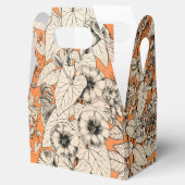 Orangefarbenes Muster für Blume Geschenkschachtel (Geöffnet)