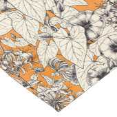 Orangefarbenes Muster für Blume Kurzer Tischläufer (Ecke)