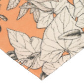 Orangefarbenes Muster für Blume Tischdecke (Schrägansicht)