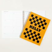 Orangefarbenes Muster für die Organisation Planer (Anzeige)