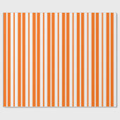 Orangefarbenes Muster für vertikale Streifen Geschenkpapier (Flach)