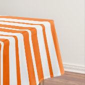 Orangefarbenes Muster für vertikale Streifen Tischdecke (Beispiel)
