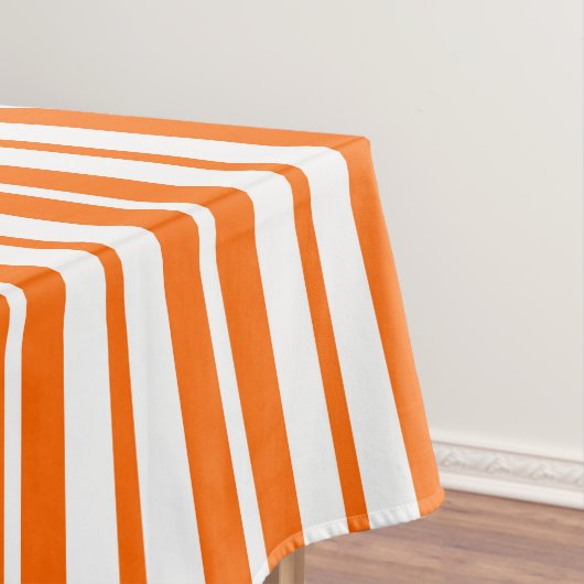 Orangefarbenes Muster für vertikale Streifen Tischdecke (Beispiel)