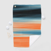 Orangefarbenes Muster Golfhandtuch (Insitu)