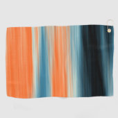 Orangefarbenes Muster Golfhandtuch (Horizontal)
