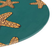 Orangefarbenes Muster Schneidebrett (Ecke)