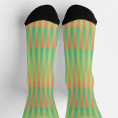 Orangefarbenes Muster Socken (Oben)