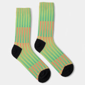 Orangefarbenes Muster Socken (Rechts)