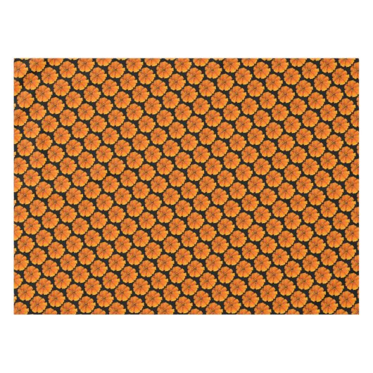 Orangefarbenes Muster Tischdecke (Vorderseite (Horizontal))