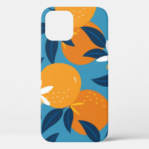 Orangefarbenes Muster: Vintage nahtlose Textur Case-Mate iPhone Hülle